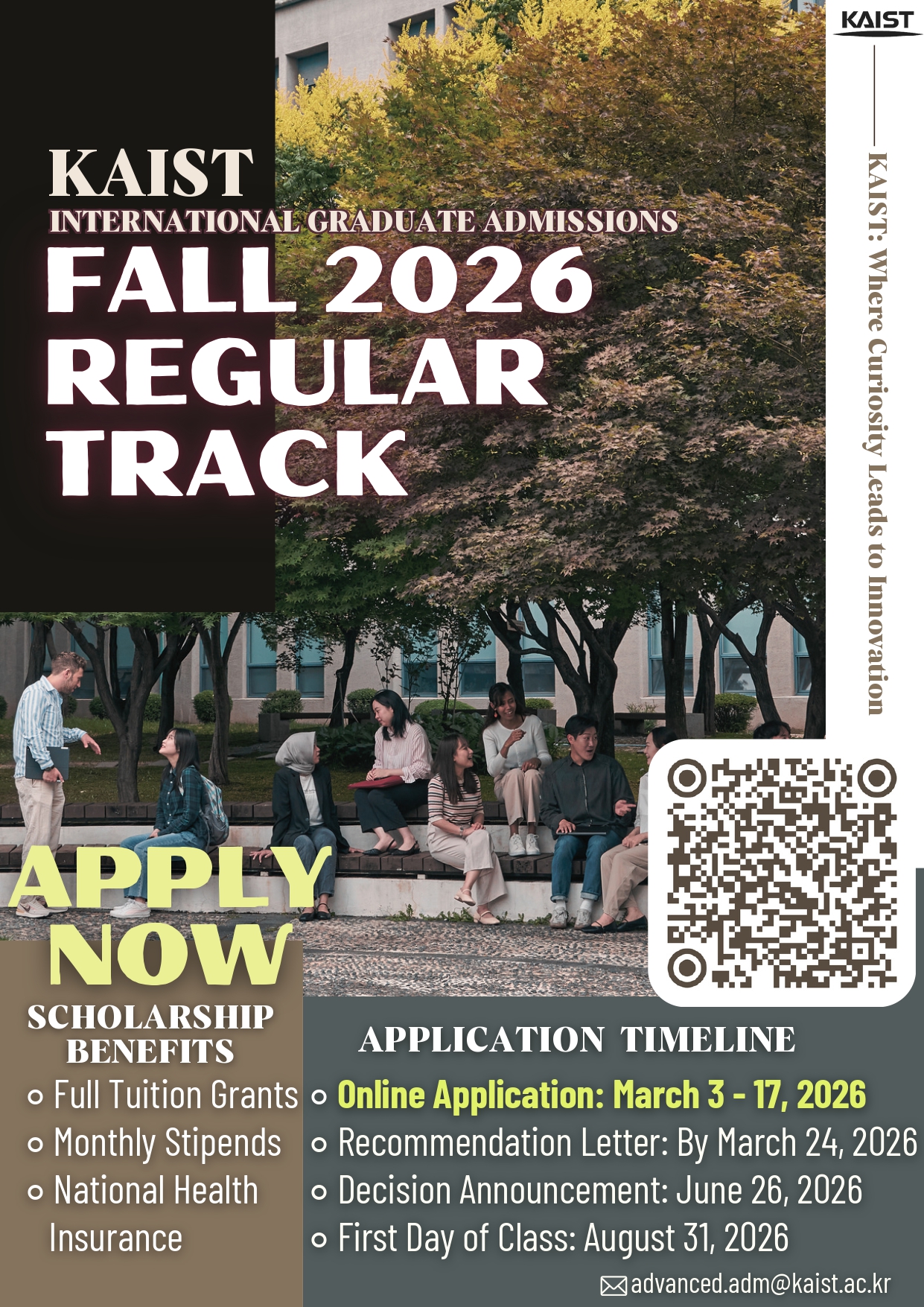 [KAIST] Fall 2026 Regular Track Admission