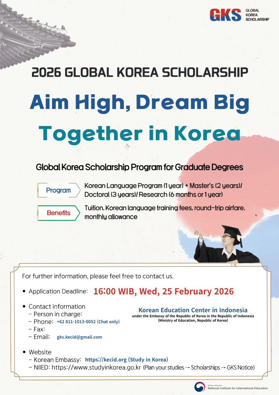2026 Global Korea Scholarship Program (Graduate)