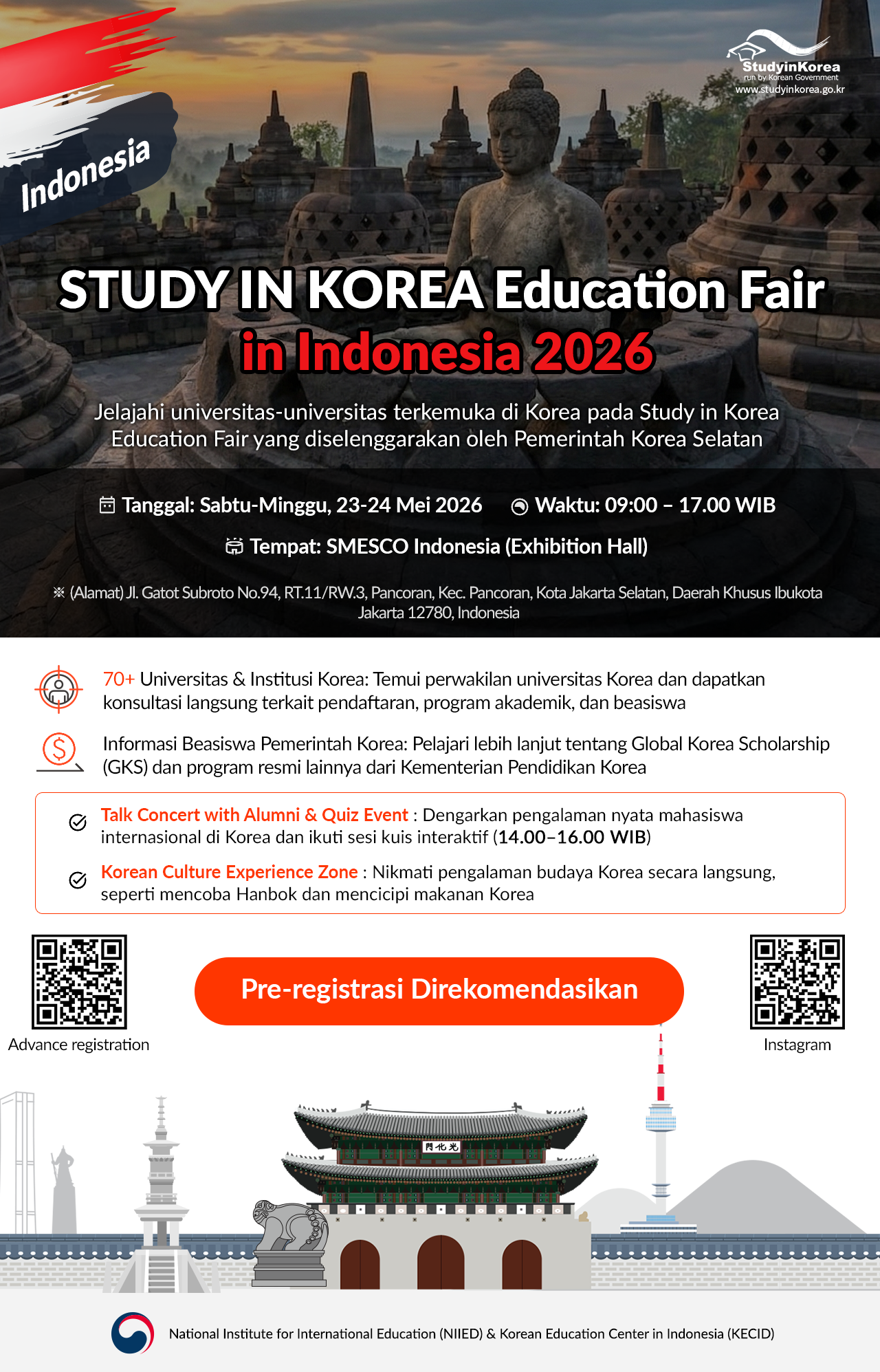STUDY IN KOREA Education Fair in Indonesia 2026